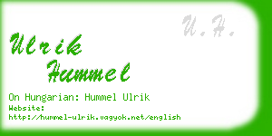 ulrik hummel business card